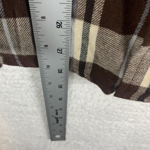 Alpine Design Shirt Mens Medium Rich Walnut Plaid Cotton Flannel Button-Up 8246 - Picture 7 of 8